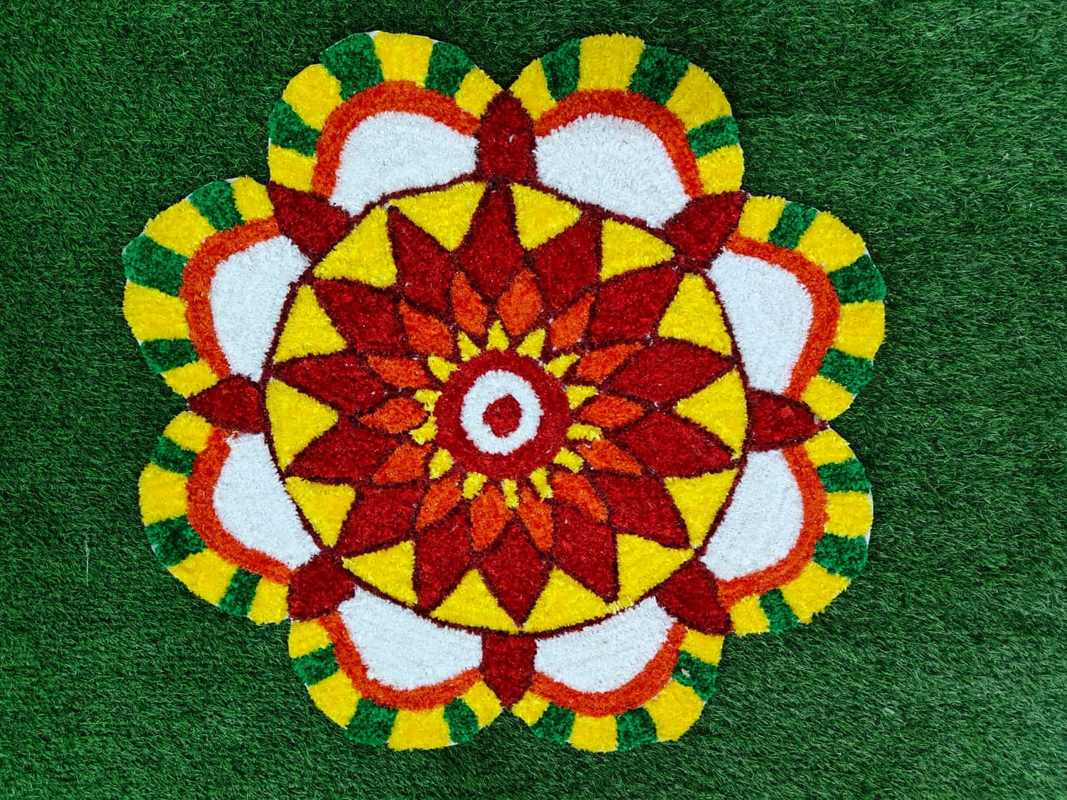 Rangoli mat feature